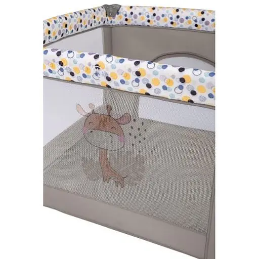 Манеж для ребенка FreeON Square Жираф, grey - фото 3