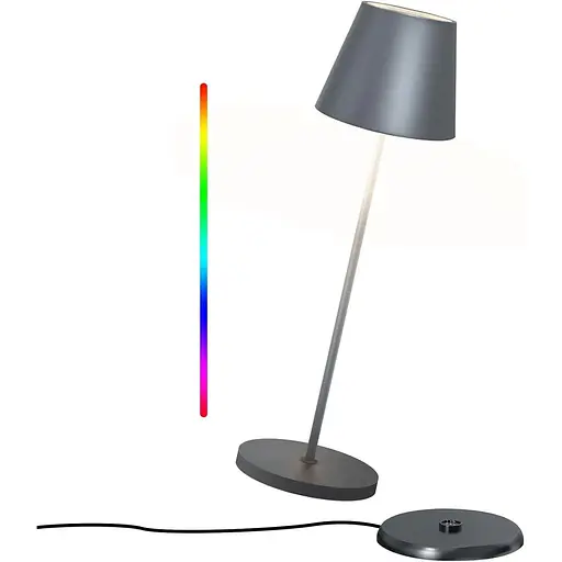 GGNOO Бездротова настільна лампа Металева світлодіодна настільна лампа з акумулятором