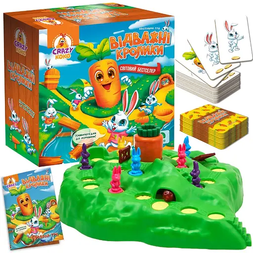 Гра настільна Vladi Toys, розважальна, Відважні кролики, VT8055-40