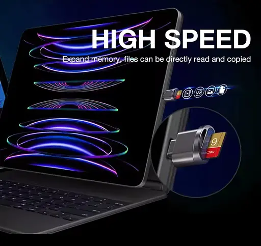 Адаптер для читання Micro TF SD-карт, конвертер для Iphone Ipad OTG в Micro SD - фото 4