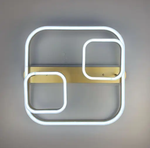 Світлодіодна стельова люстра в корпусі метал золотистого кольору | Арт. A 55071/1+2 | Line F - фото 4