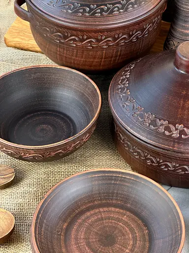 Столовий сервіз керамічного (глиняного) посуду на 12 осіб Декор - фото 4