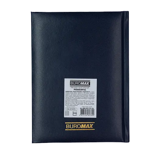 Ежедневник недатированный Buromax Powerful A5 бумвинил/поролон 336 страниц темно-синий (BM.20710-03) - фото 2
