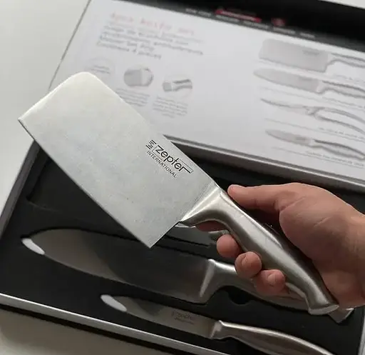 Очень качественный универсальный набор стальных ножей для кухни Zepter 4 pcs knife set кухонные ножи - фото 4