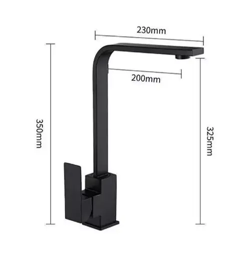 Змішувач для кухні Wezer PRO4A-02-BLACK - фото 4