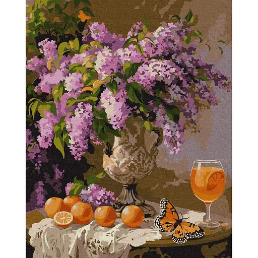 Набір для розпису по номерах Бузковий аромат, 40x50 см, КНО5710