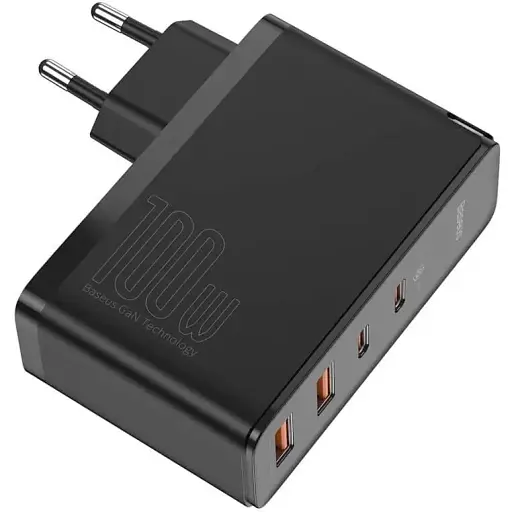 Зарядний пристрій Baseus GaN2 Pro 100 W 2C 2 A (CCGAN2P-L01) чорний - фото 1