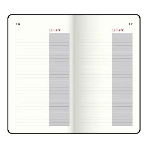 Еженедельник датированный Buromax Velour 2026 розовый 153 х 85 мм (BM.2891-10) - фото 9