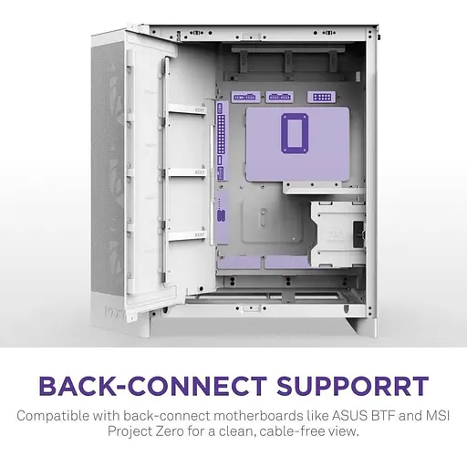 Корпус NZXT H9 Flow RGB Tempered Glass без БП White (CM-H92FW-R1) - фото 4