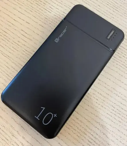 Зовнішній акумулятор Powerbank Tracer 10000mAh 2A тонкий на 2xUSB-порту BK Чорний - фото 6