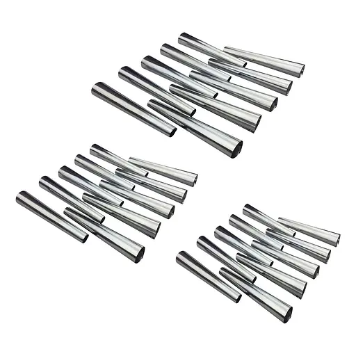 Кондитерські конуси для випічки трубочок «Каннолі» 10 см / 12 см / 14 см (30 штук), Master Class Металлик 86985 - фото 1