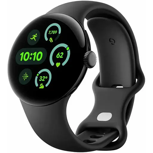 Смарт-часы Google Pixel Watch 3 41 mm Wi-Fi Matte Black Aluminum Case/Obsidian Active Band