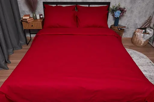 Комплект постільної білизни Moon&Star Бязь Gold Люкс Cherry Red Дитячий 110x140 см наволочки 2x40x40 см - фото 2