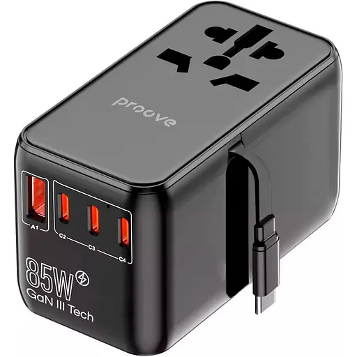 Сетевое зарядное устройство Proove Trip 85W Black (TATR85130001) [130288] - фото 3