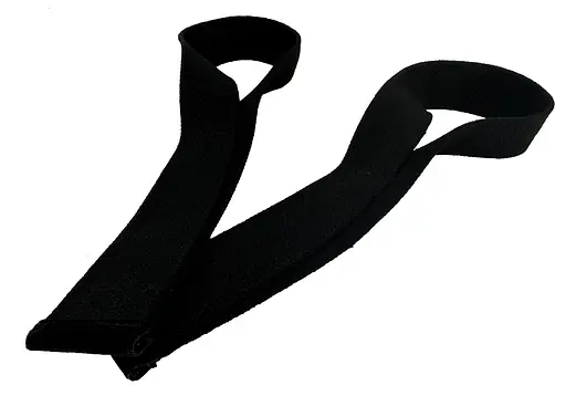 Лямки атлетические EasyFit Delta Long для становой тяги черные (EF-0050) - фото 4