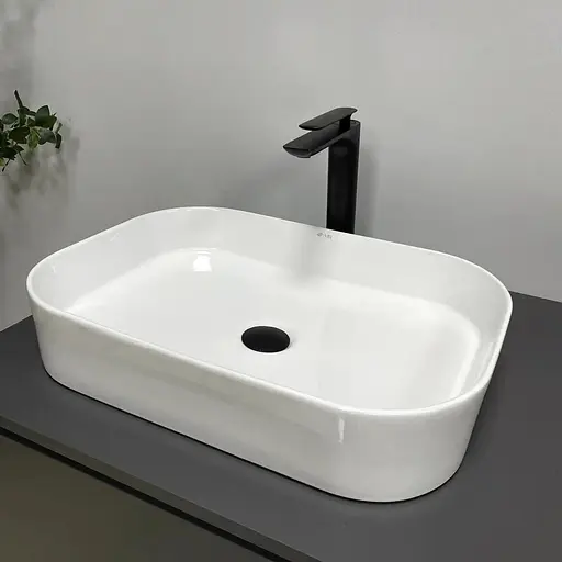 Умивальник VBI Vestone 55 білий накладний VBI-017001, Білий - фото 1