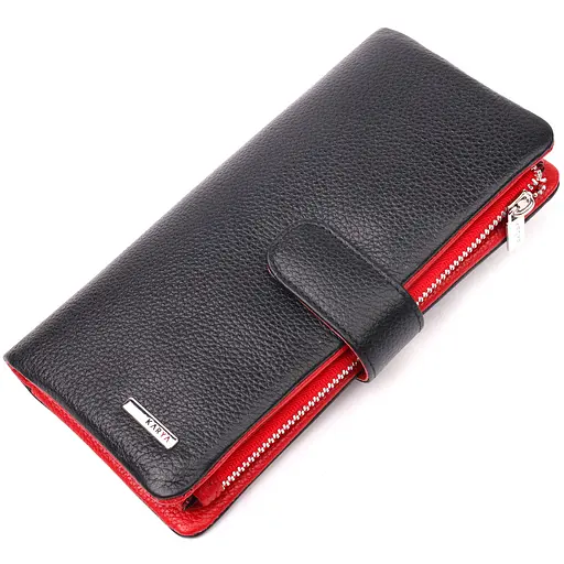 Женское кожаное портмоне KARYA 9.5х18.5х2 см acs0024046 - фото 1