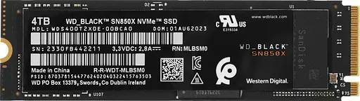 Накопитель внутренний SSD WD Black SN850X 4TB (WDS400T2X0E) - фото 3