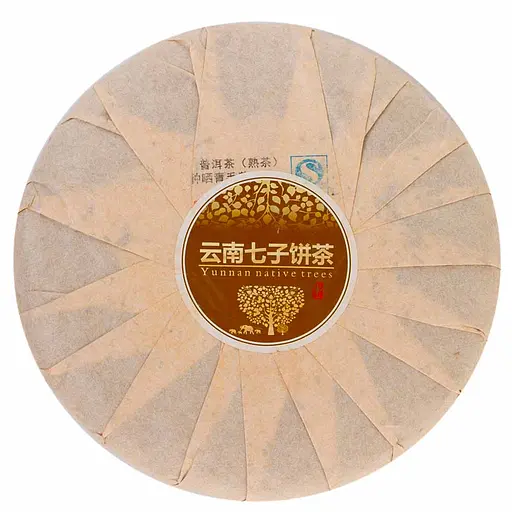 Шу Пуэр Древние Деревья Буланшани 2012 г. - блинчик, 357 г - фото 2