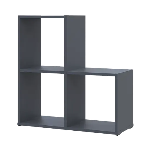 Стеллаж Doros Степь 2х2 Графит открытый 69х28.8х71.4 (41516157) - фото 2