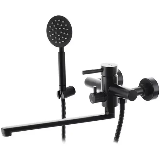 Змішувач для ванни WEZER EKO7A-01-BLACK - фото 1