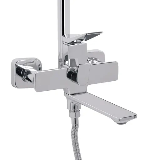 Душевая система универсальная Qtap Presto Chrome с изливом QTPRE111CRM45575 - фото 2