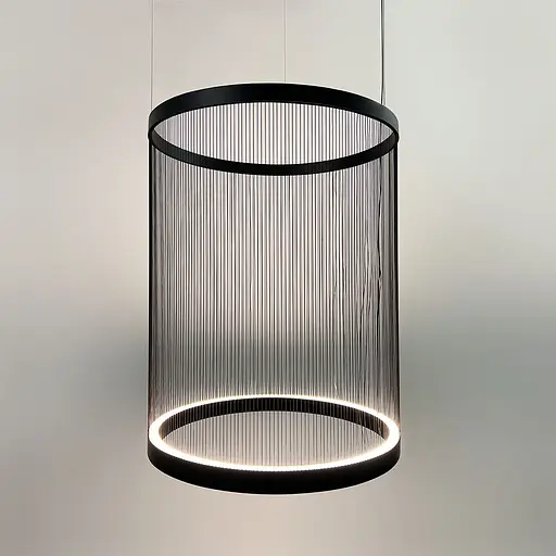 Мінімалістичний світильник у чорному корпусі 55х70 см | Арт. NFL 003-550*730 BK+BK | Line F - фото 3