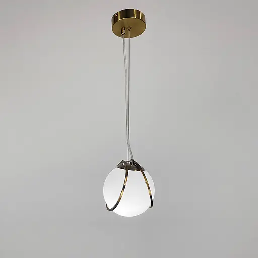 Підвіс із білим плафоном у латунному корпусі | Арт. Y 409/1 | Line F - фото 4