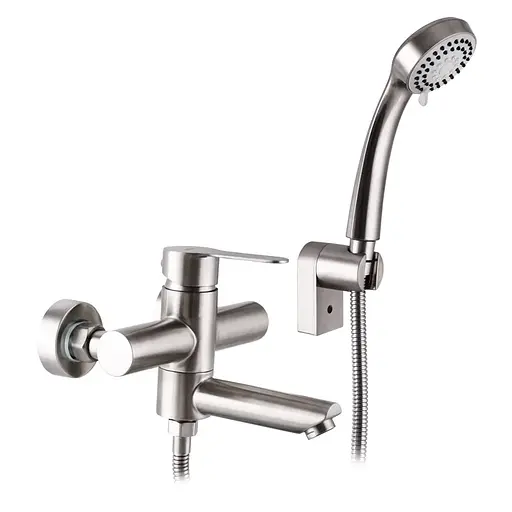 Смеситель для ванны Zerix LR73103 LL1196 Нержавеющая сталь - фото 1