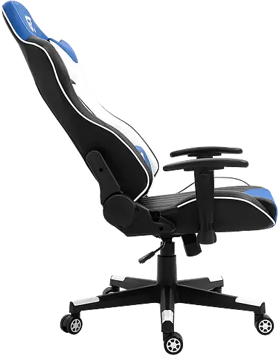 Геймерське крісло GT Racer чорне з синім та білим (X-5813 Black/Blue/White) - фото 4