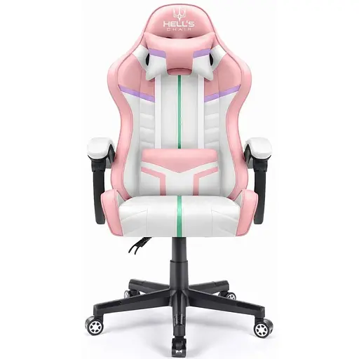 Компьютерное кресло Hell's Chair HC-1004 Rainbow Pink - фото 2