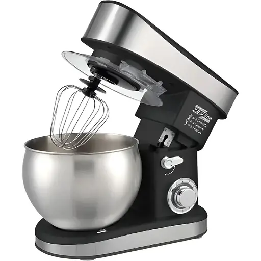 Стационарный миксер тестомес 4в1 Zepline ZP-137 с металлической чашей планетарное вращение 7л 3500Вт - фото 1