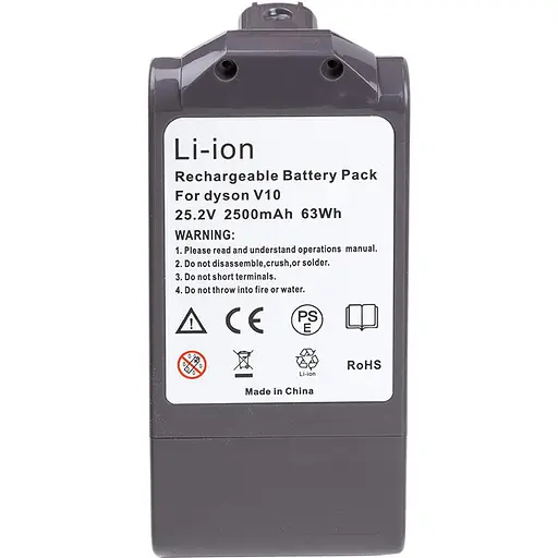 Аккумулятор PowerPlant для пылесоса Dyson V10 25.2 V 2.5 Ah Li-ion (JYX-DYS-LV10) - фото 3