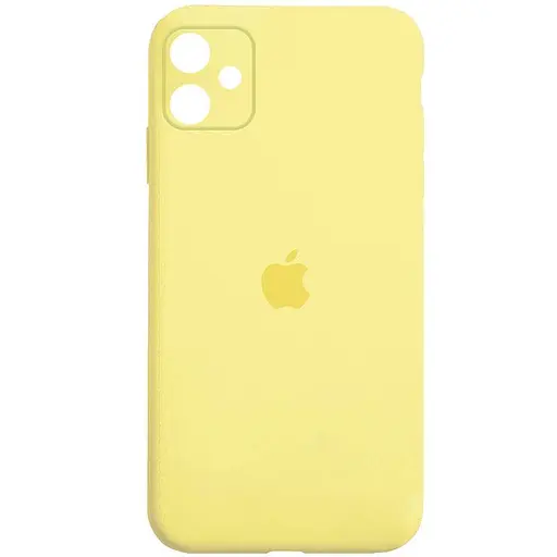 Чехол Epik Silicone Case Square Full Camera Protective AA для Apple iPhone 11, 6.1 Желтый/Yellow