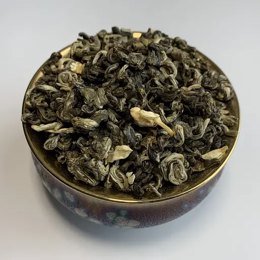 Зеленый элитный чай жасминовая зеленая улитка 100 г