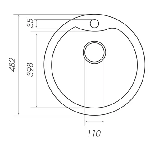 Кухонная мойка Platinum 480 TURAS (SP000039261) - фото 6