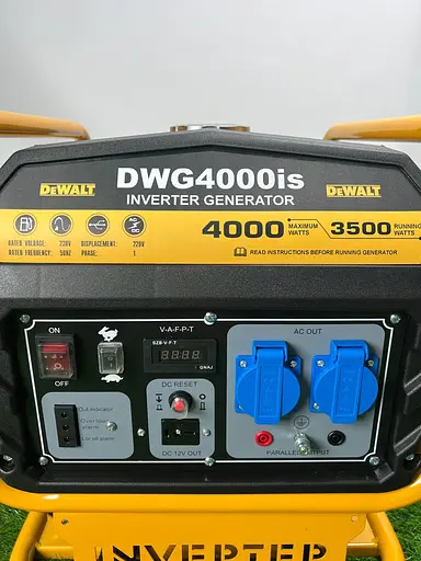 Інверторний Генератор бензиновий DeWalt DWG4000is 4.0 кВт відкритого типу - фото 6