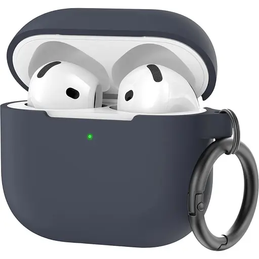 Чехол AhaStyle Colorful Silicone Case для AirPods 4 Midnight Blue [133813]