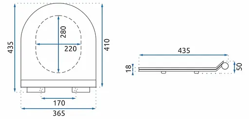 Сиденье для унитаза Rea Carlo lava matt REA-C4620, Мрамор - фото 6