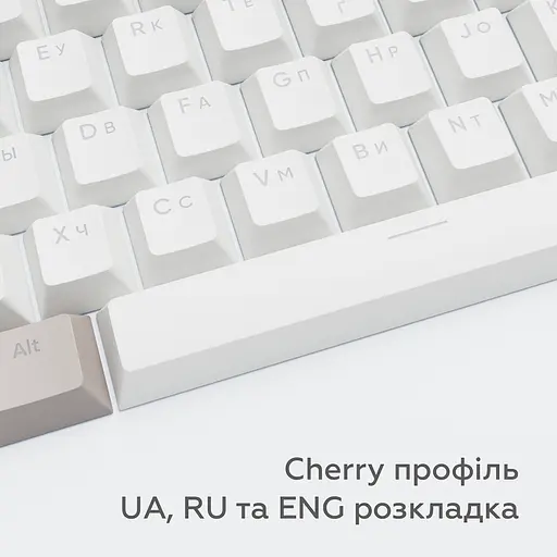 Набір кейкапів Dark Project Keycaps PBT Dark Project KS-48 (DP-KS-0048) сiро-бiлi - фото 7