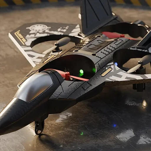 Самолет на радиоуправлении SCHE L0712 Aerobatic (с двумя пультами дистанционного управления) Серый - фото 4