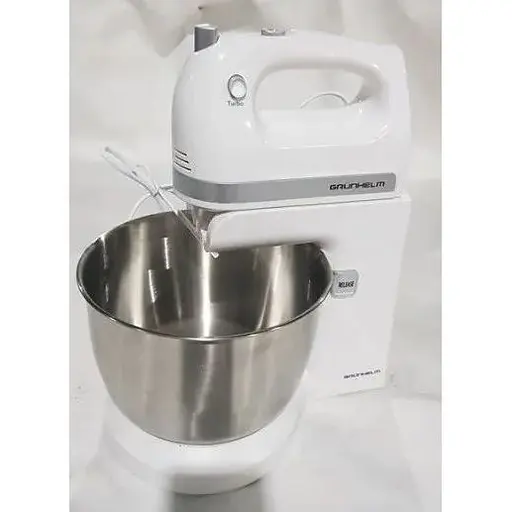 Стационарный электрический ручной миксер Grunhelm GRM662W 500 Вт кухонный с насадками - фото 2