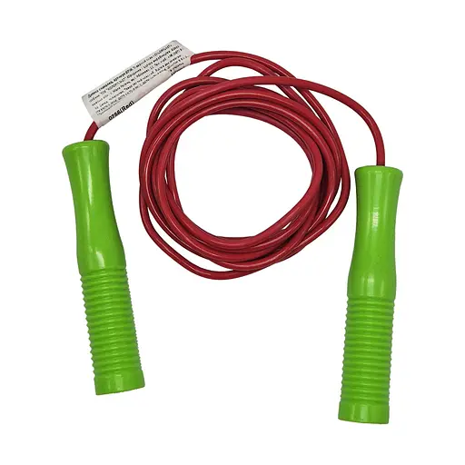 Детская Скакалка №2 Colorplast 0756(Red) диаметр 4 мм, длина 260 см, цветная - фото 1