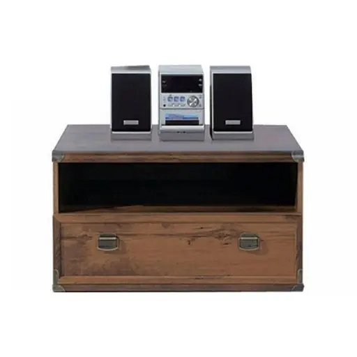 Тумба під телевізор ВМК (БРВ) Індіана JRTV1S Дуб шутер (GRB-1954)