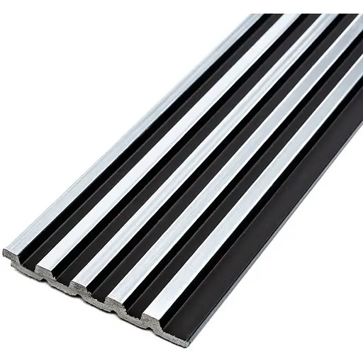 Рейка декоративна Wall Sticker PS 2900х120х12 мм Чорний зі сріблом SW-00002133