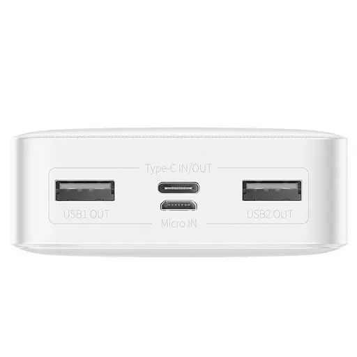 Внешний аккумулятор Baseus Bipow Digital Display 15W 20000mAh Type-C PPDML-J02 White (70161) - фото 4