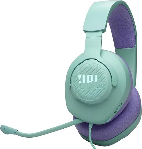 Навушники з мікрофоном JBL Quantum 100M2 Cyan (JBLQTUM100M2CYN)