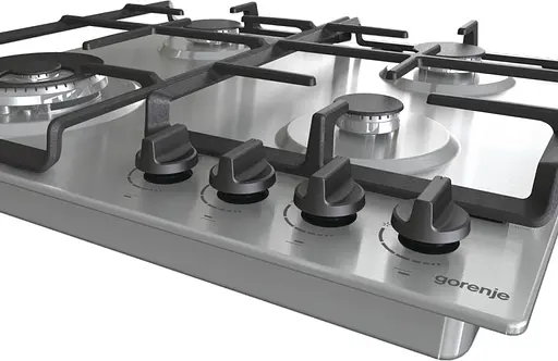 Варочная поверхность газовая Gorenje 60 см чугун конфорка Wok нержавеющая сталь - фото 7