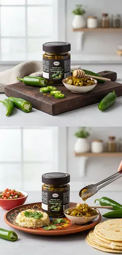 Перець Халопеньо копчений в медовому маринаді 200 мл. - фото 2