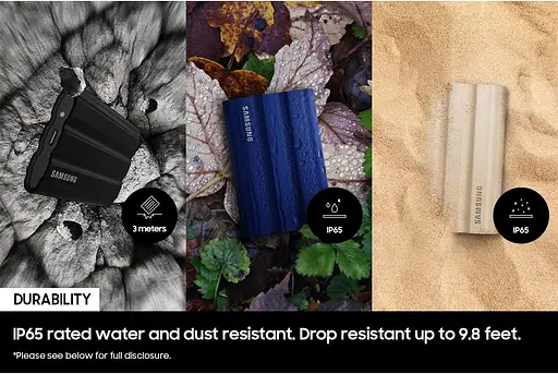 Портативный SSD Samsung 2 ТБ USB 3.2 Gen 2 Type-C T7 Shield - фото 4